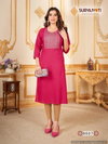 Nirja Advance Vol 8 By Suryajyoti Straight Cut Rayon Embroidery Kurtis Wholesale Price In Surat
